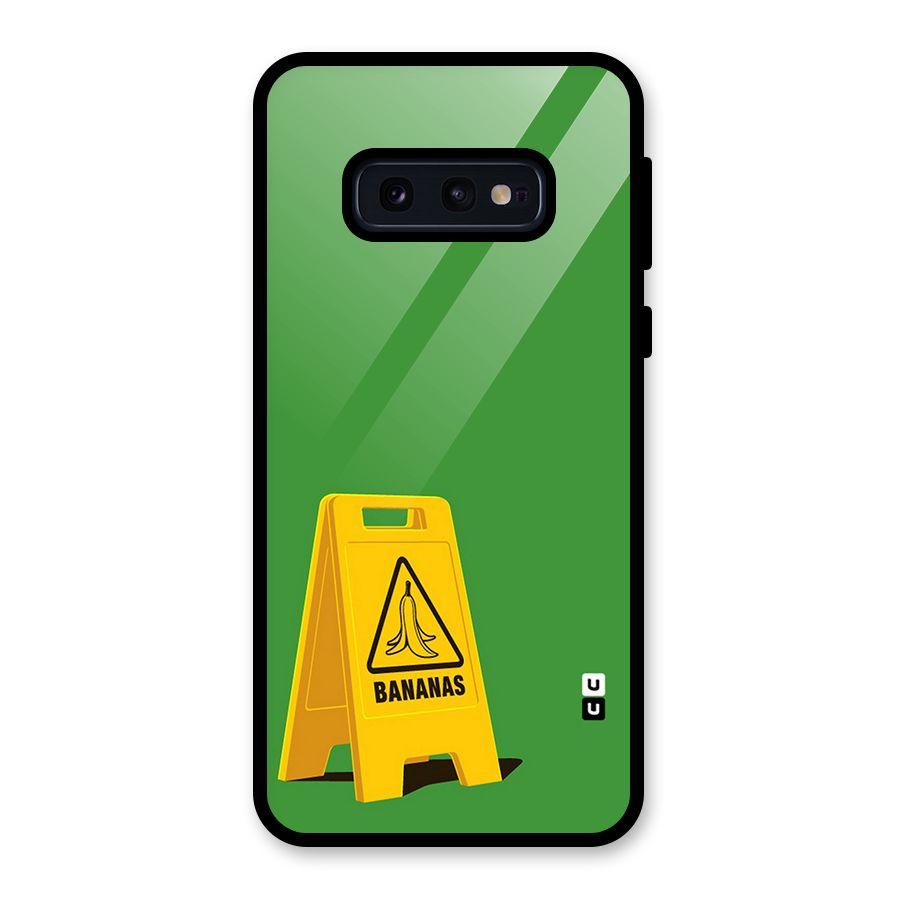 Simple Minimalist Bananas Glass Back Case for Galaxy S10e