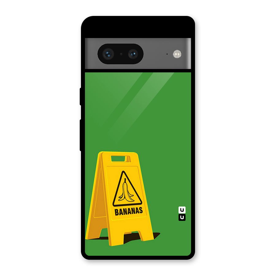 Simple Minimalist Bananas Glass Back Case for Google Pixel 7