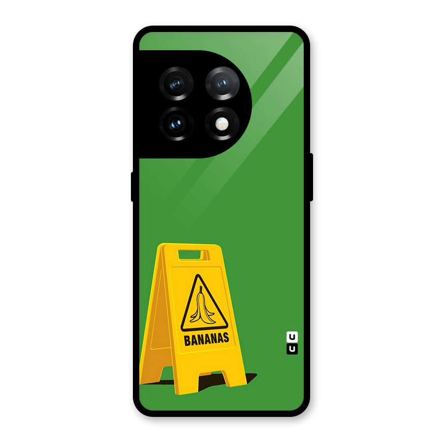 Simple Minimalist Bananas Glass Back Case for OnePlus 11