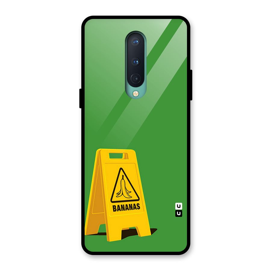 Simple Minimalist Bananas Glass Back Case for OnePlus 8