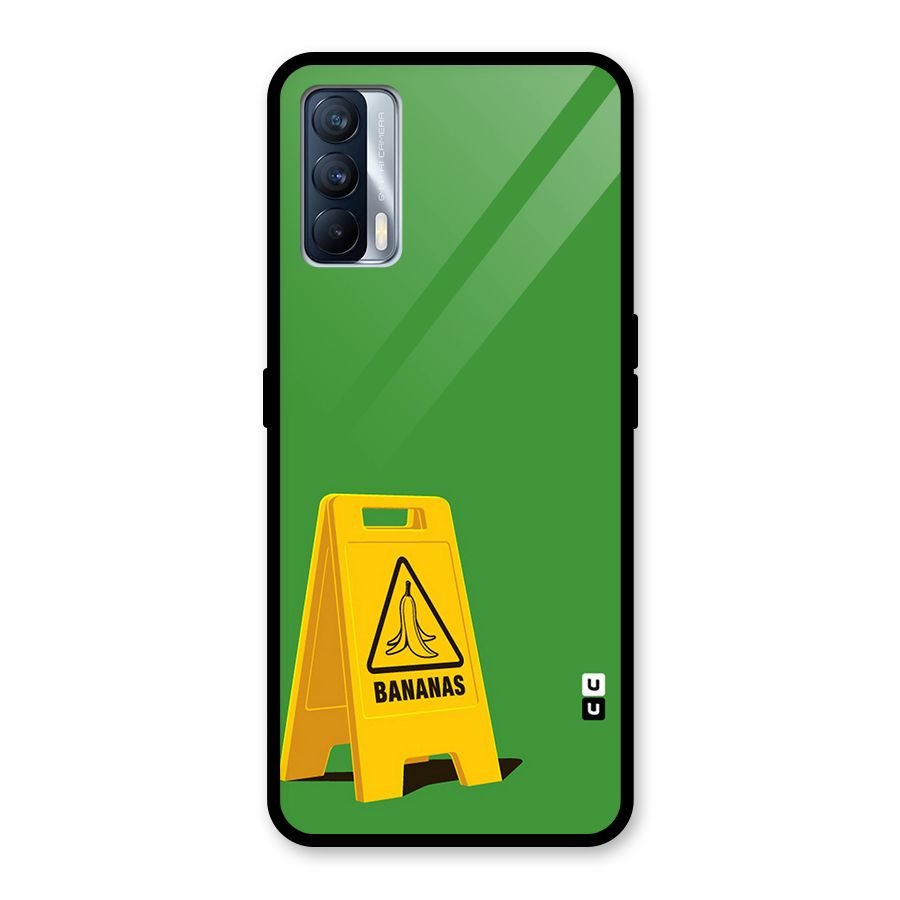 Simple Minimalist Bananas Glass Back Case for Realme X7