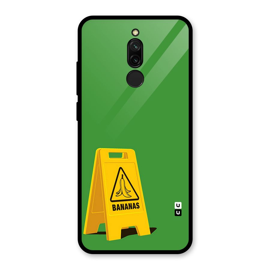 Simple Minimalist Bananas Glass Back Case for Redmi 8