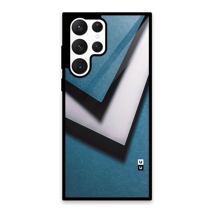Simple Right Tick Glass Back Case for Galaxy S22 Ultra 5G