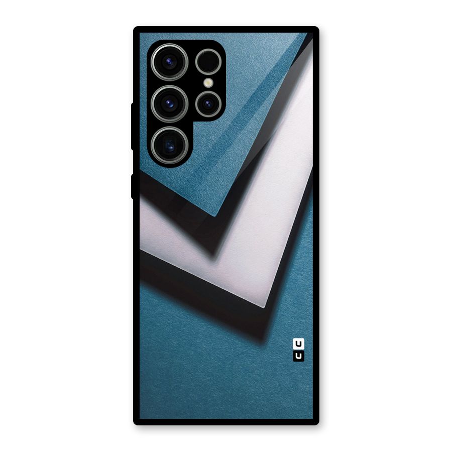 Simple Right Tick Glass Back Case for Galaxy S23 Ultra