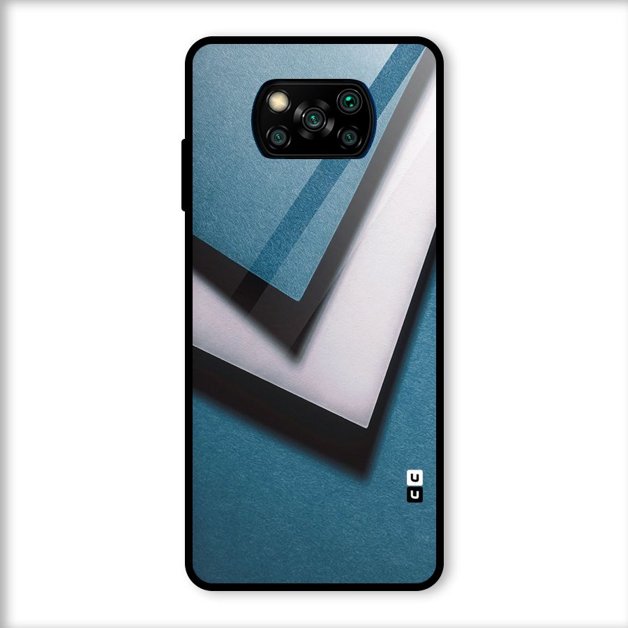 Simple Right Tick Glass Back Case for Poco X3