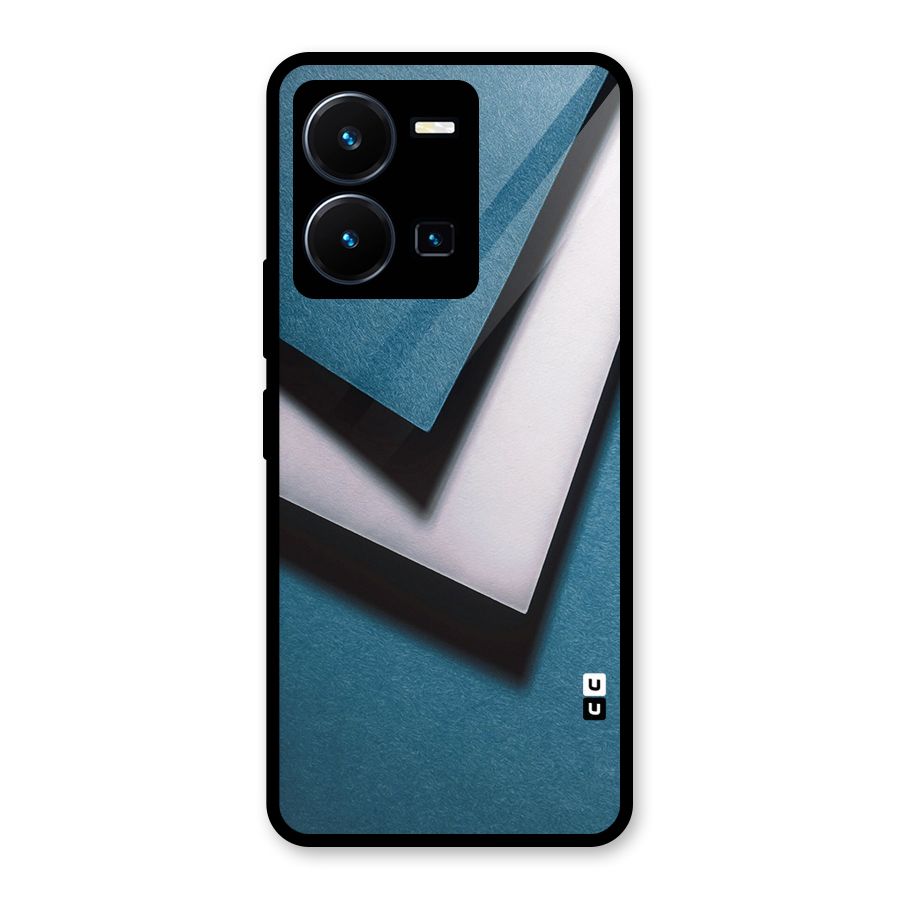 Simple Right Tick Glass Back Case for Vivo Y35