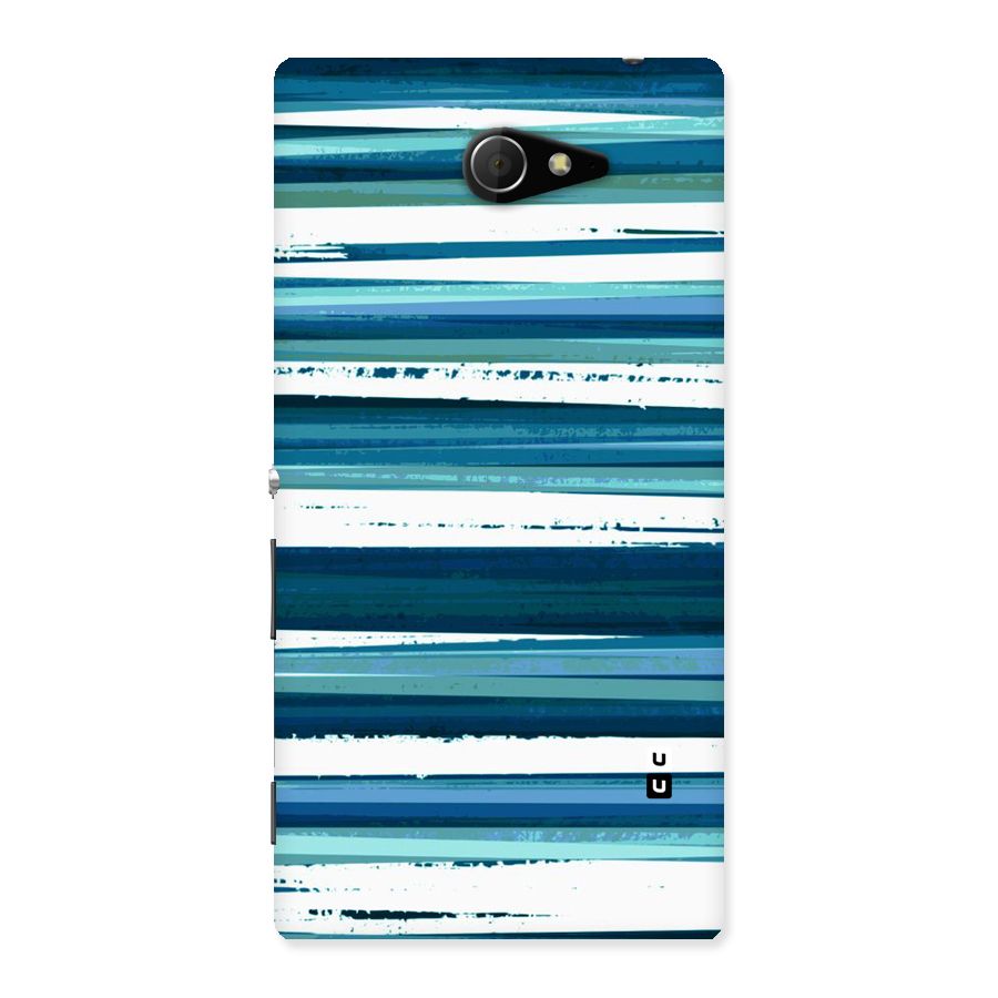 Simple Soothing Lines Back Case for Sony Xperia M2