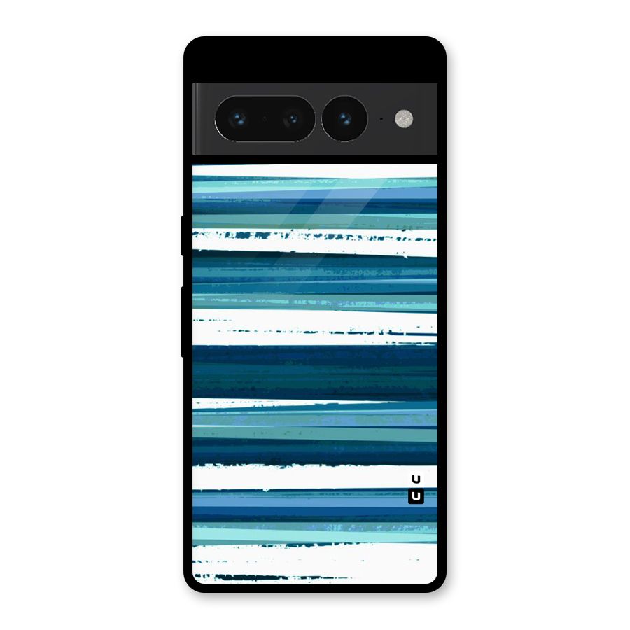 Simple Soothing Lines Glass Back Case for Google Pixel 7 Pro