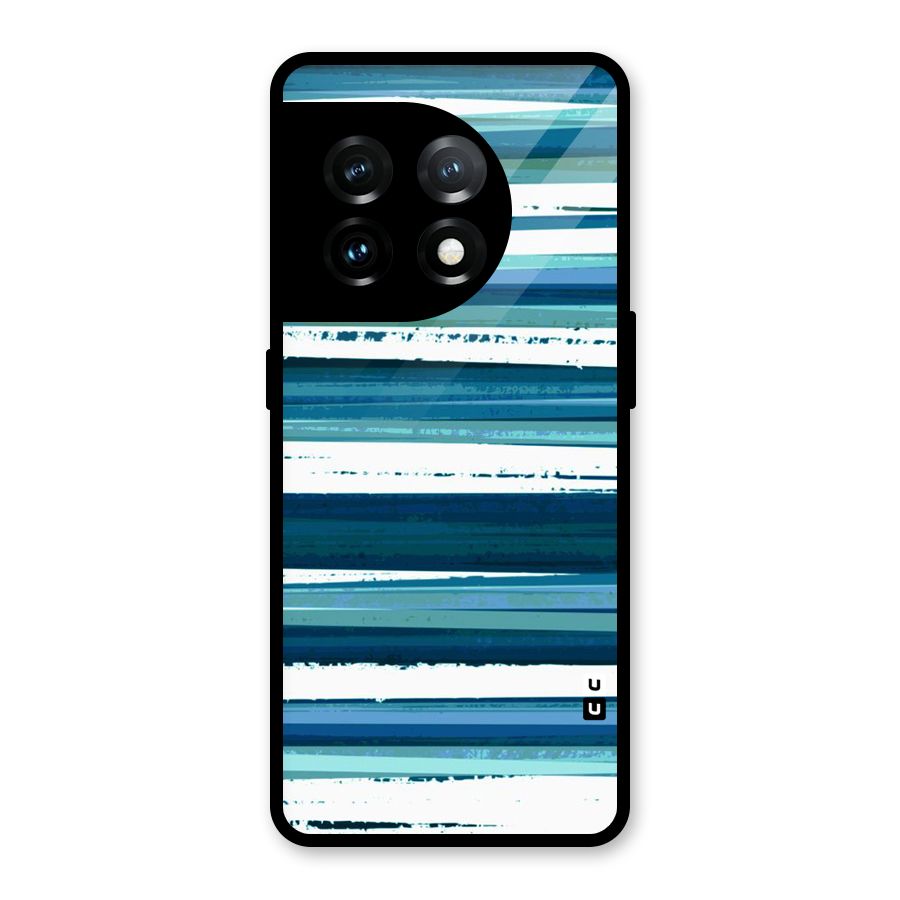 Simple Soothing Lines Glass Back Case for OnePlus 11