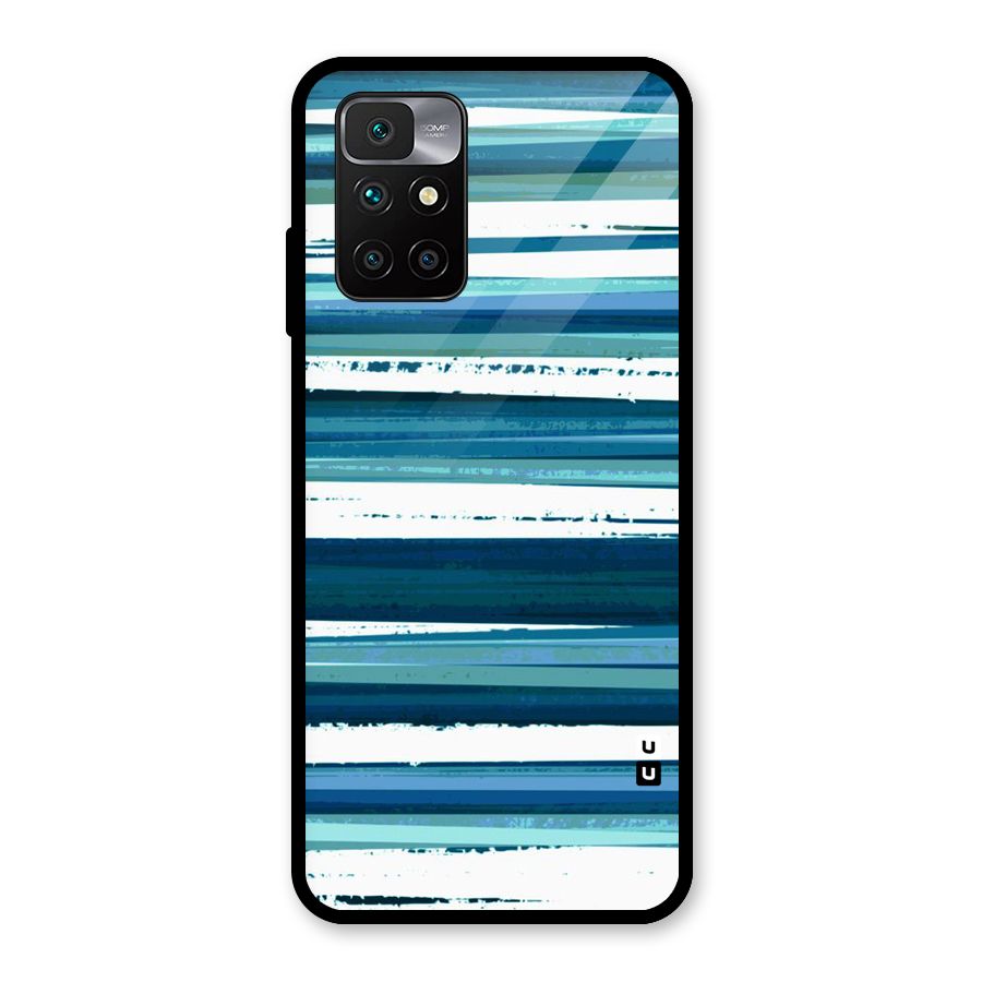 Simple Soothing Lines Glass Back Case for Redmi 10 Prime