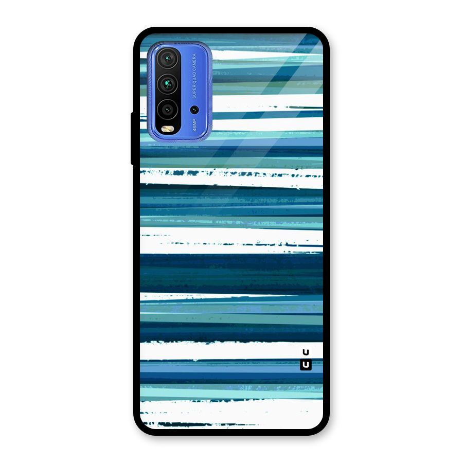 Simple Soothing Lines Glass Back Case for Redmi 9 Power