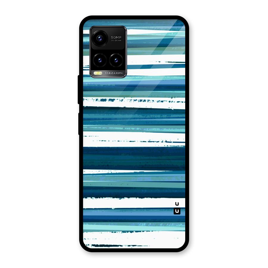 Simple Soothing Lines Glass Back Case for Vivo Y21T