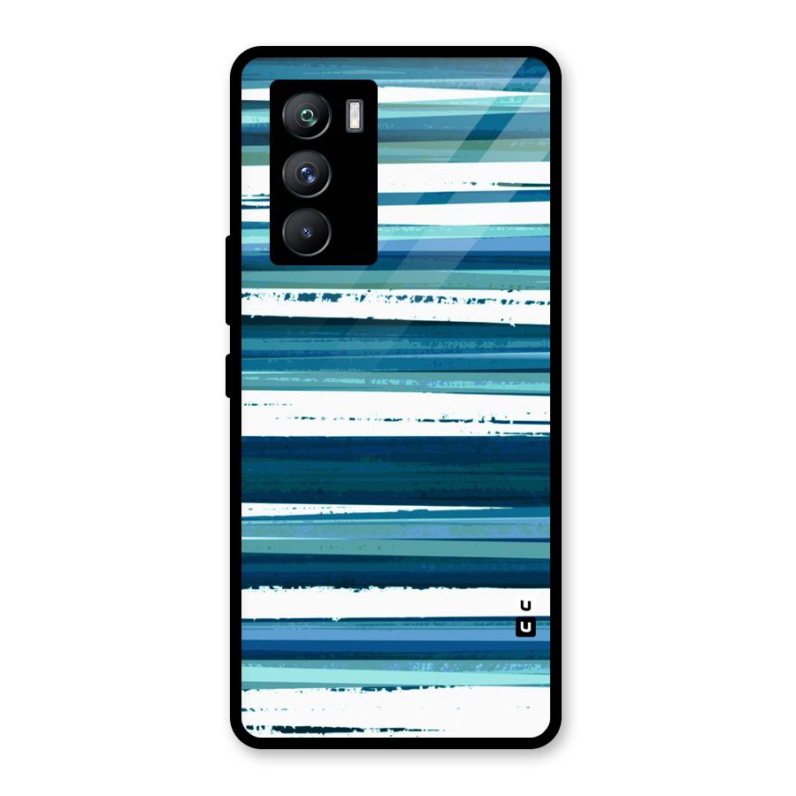 Simple Soothing Lines Glass Back Case for Vivo iQOO 9 SE