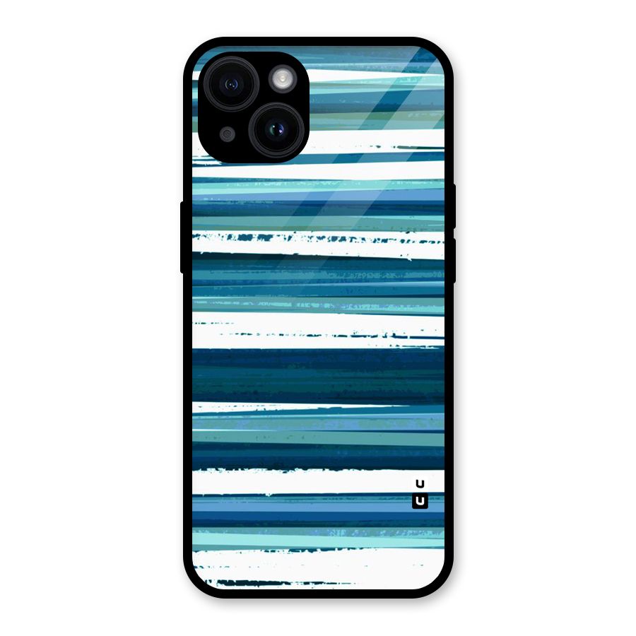 Simple Soothing Lines Glass Back Case for iPhone 14