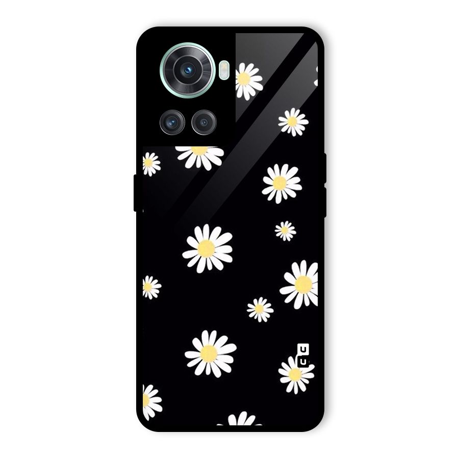 Simple Sunflowers Pattern Glass Back Case for OnePlus 10R