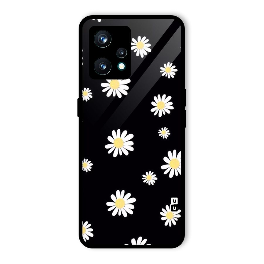 Simple Sunflowers Pattern Glass Back Case for Realme 9 Pro Plus 5G
