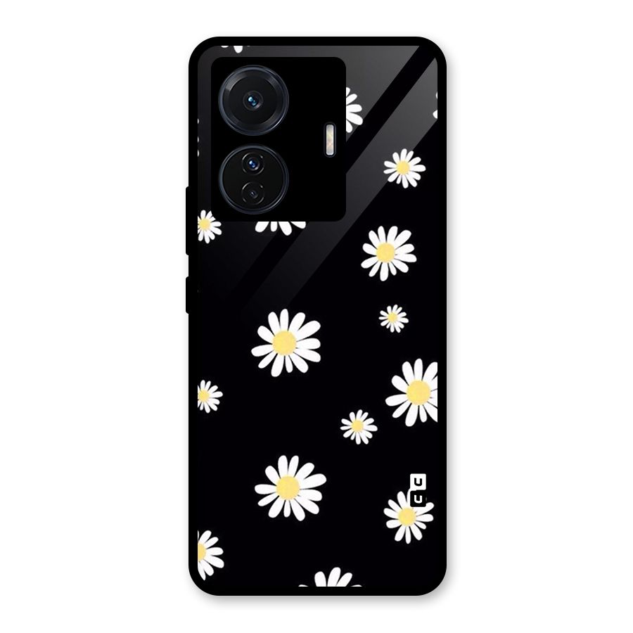 Simple Sunflowers Pattern Glass Back Case for Vivo iQOO Z6 Pro