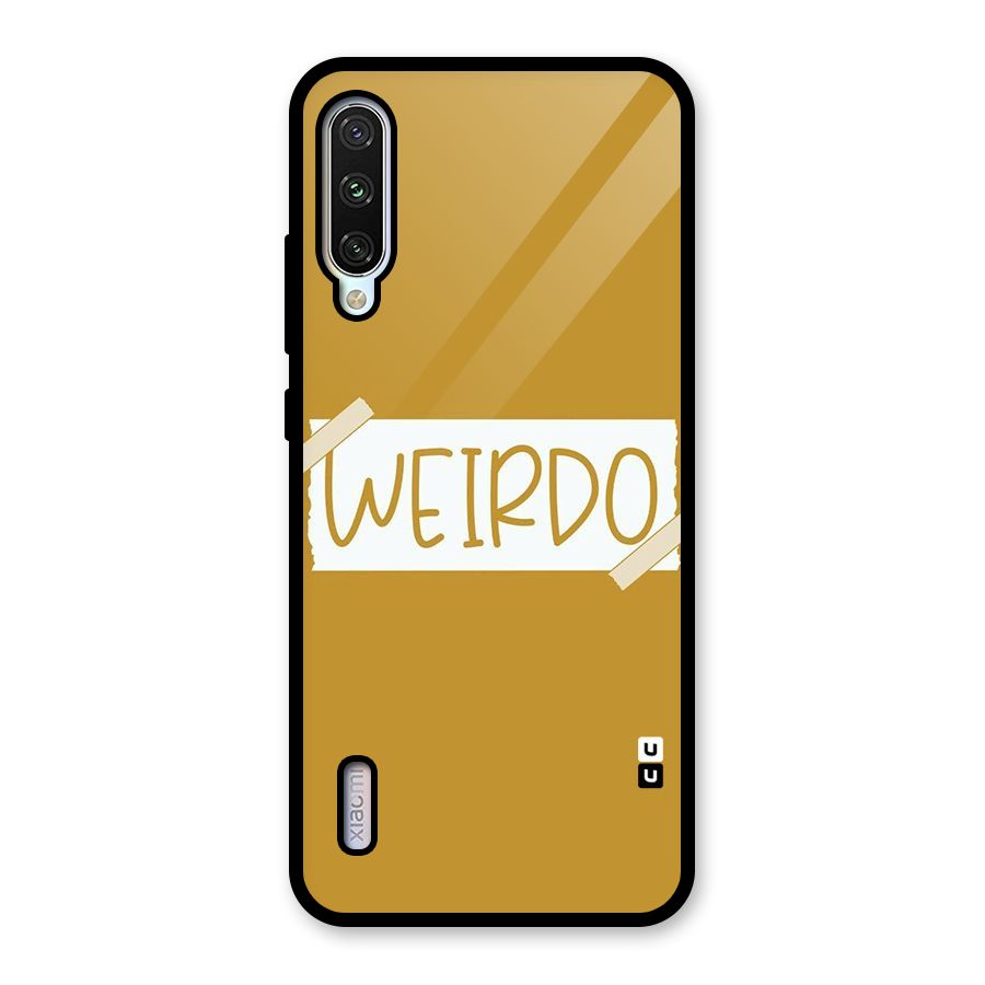 Simple Weirdo Glass Back Case for Mi A3