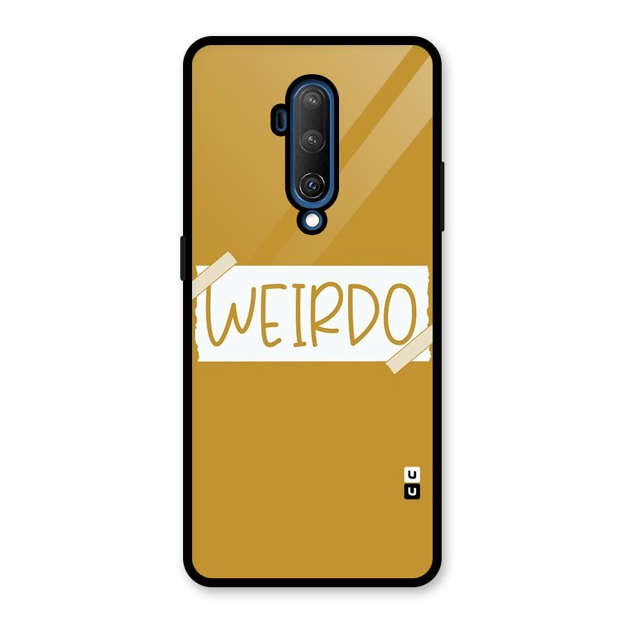 Simple Weirdo Glass Back Case for OnePlus 7T Pro