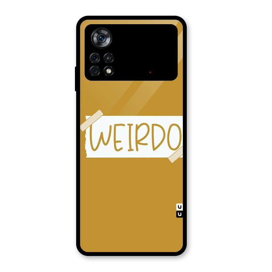Simple Weirdo Glass Back Case for Poco X4 Pro 5G