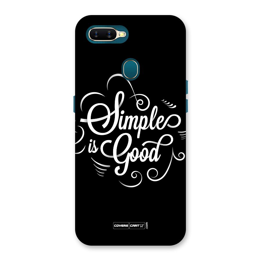 Simple is Good Back Case for Oppo A11k