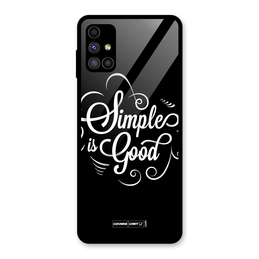 Simple is Good Glass Back Case for Galaxy M51