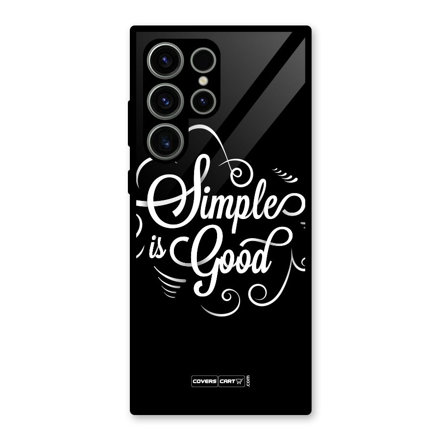 Simple is Good Glass Back Case for Galaxy S23 Ultra