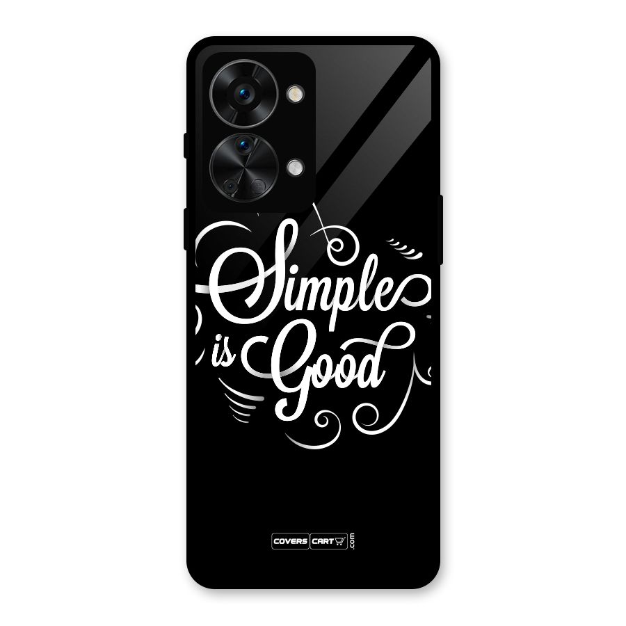 Simple is Good Glass Back Case for OnePlus Nord 2T