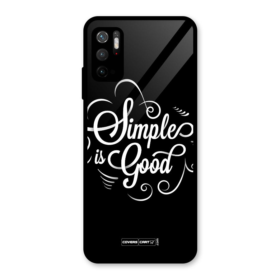 Simple is Good Glass Back Case for Poco M3 Pro 5G