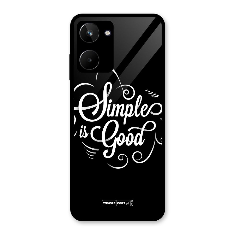 Simple is Good Glass Back Case for Realme 10