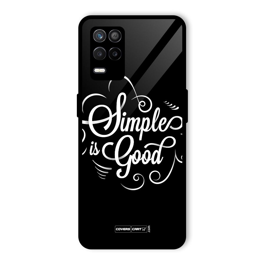 Simple is Good Glass Back Case for Realme 8 5G