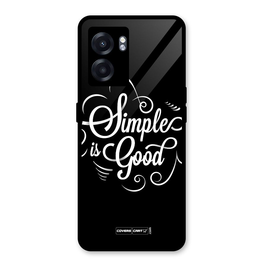Simple is Good Glass Back Case for Realme Narzo 50 5G