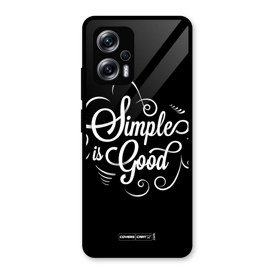 Simple is Good Glass Back Case for Redmi K50i
