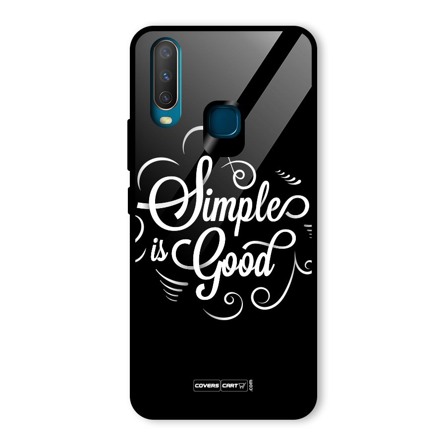 Simple is Good Glass Back Case for Vivo U10