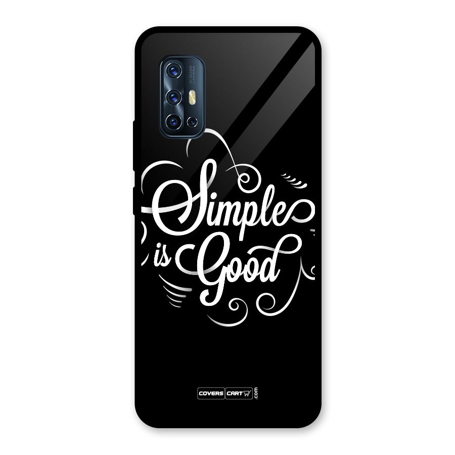 Simple is Good Glass Back Case for Vivo V17