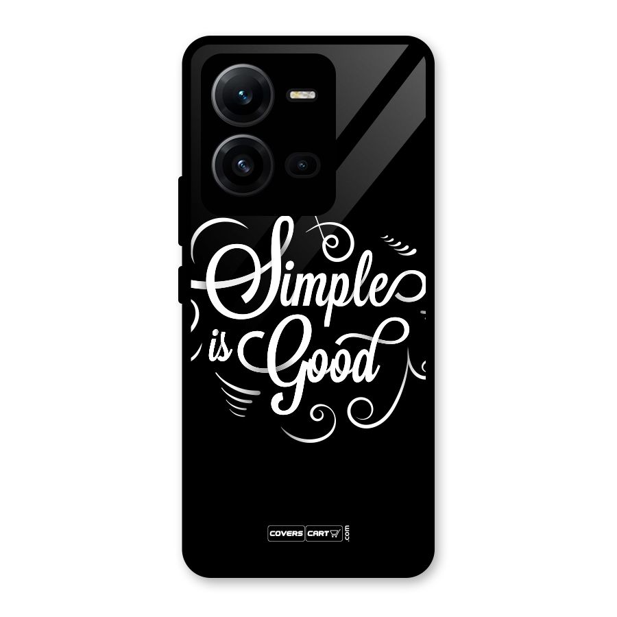 Simple is Good Glass Back Case for Vivo V25