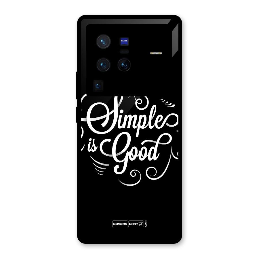 Simple is Good Glass Back Case for Vivo X80 Pro