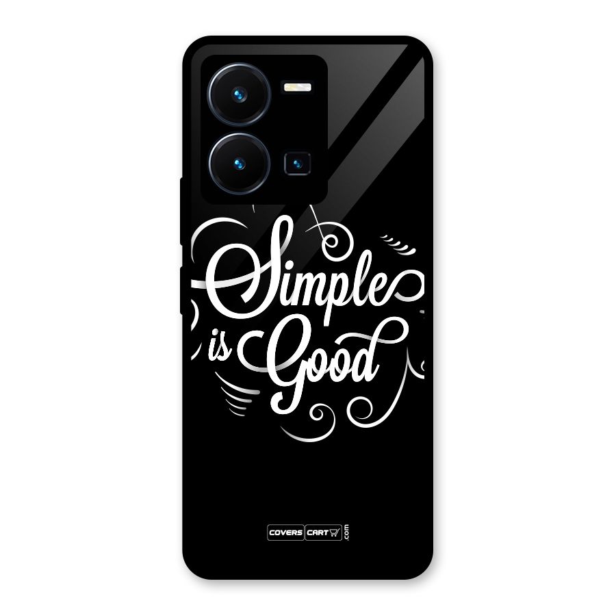 Simple is Good Glass Back Case for Vivo Y35