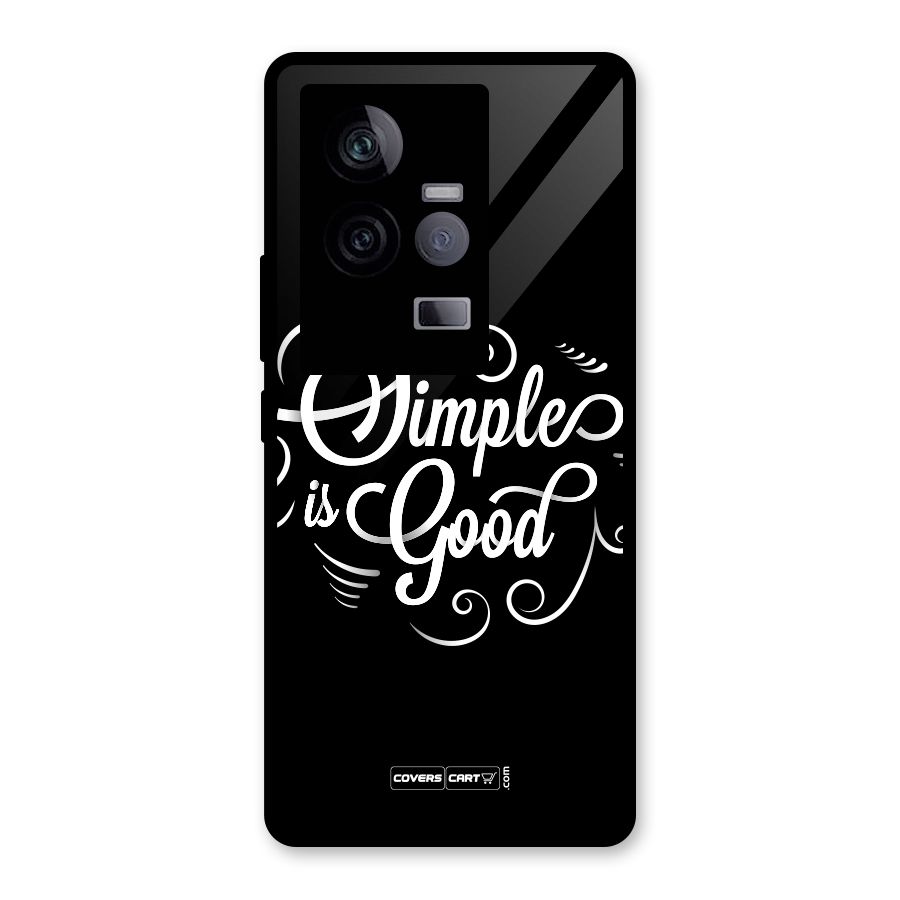 Simple is Good Glass Back Case for Vivo iQOO 11 5G