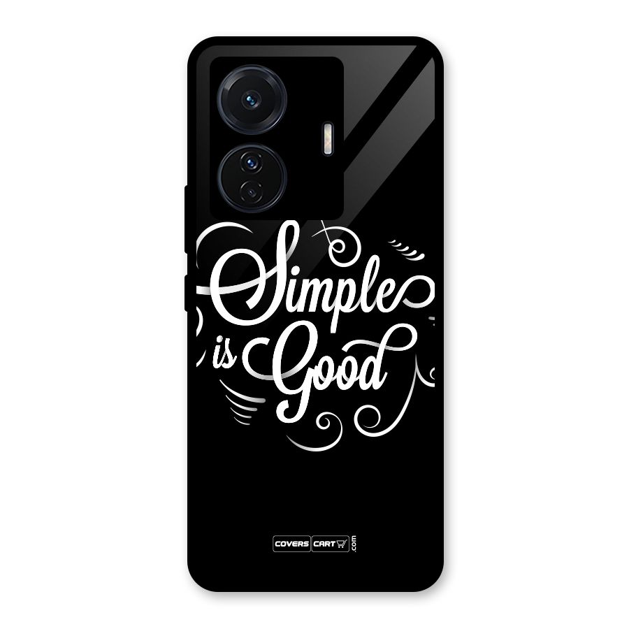 Simple is Good Glass Back Case for Vivo iQOO Z6 Pro