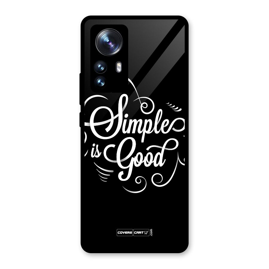 Simple is Good Glass Back Case for Xiaomi 12 Pro