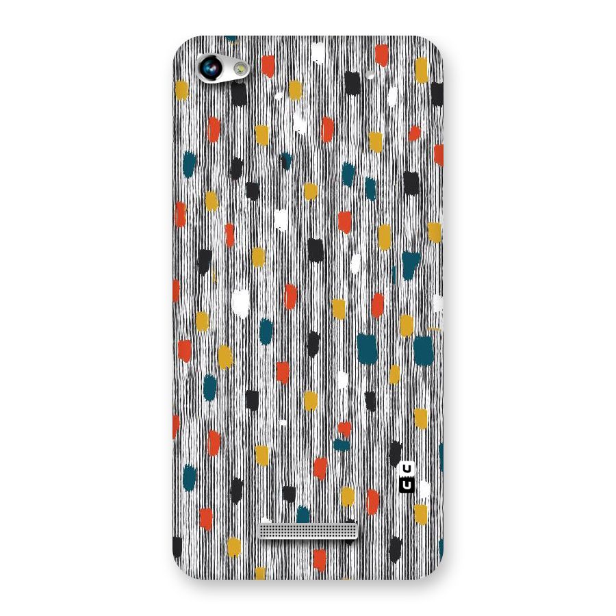 Single Paint Pattern Back Case for Micromax Hue 2