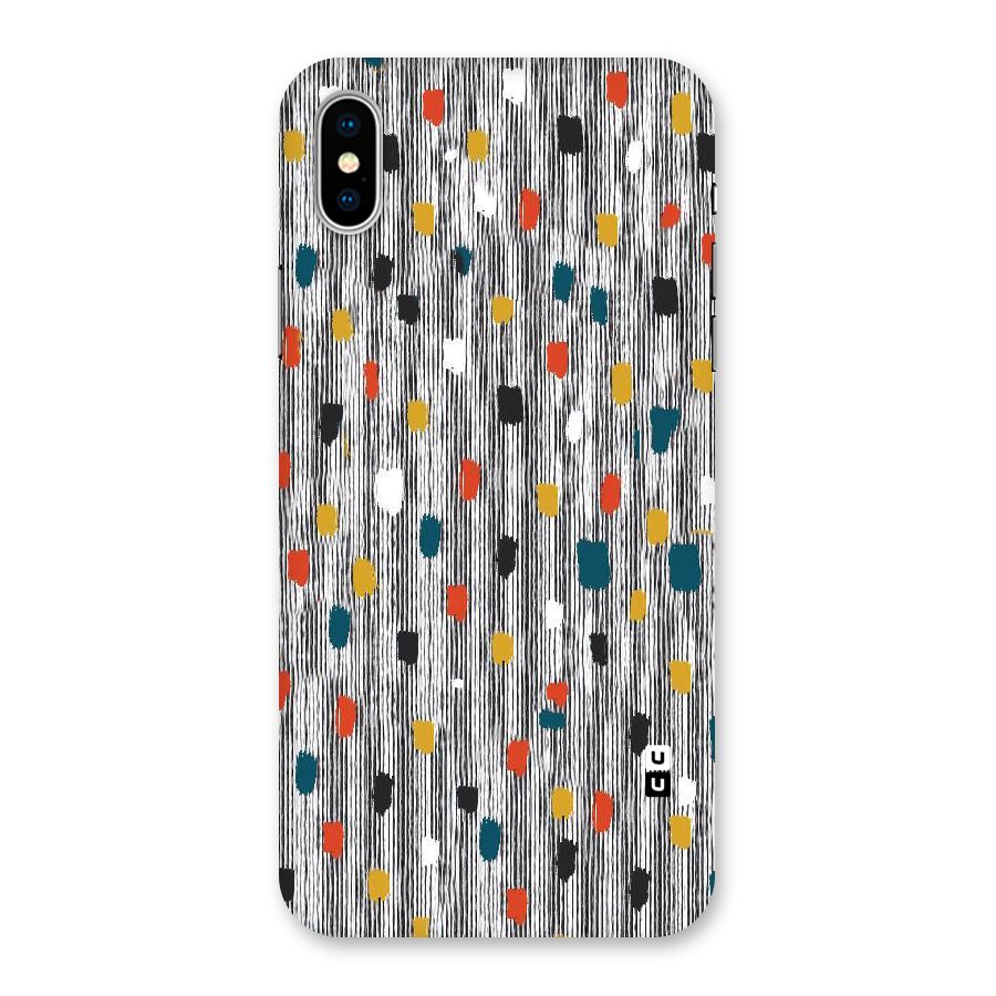 Single Paint Pattern Back Case for iPhone XS