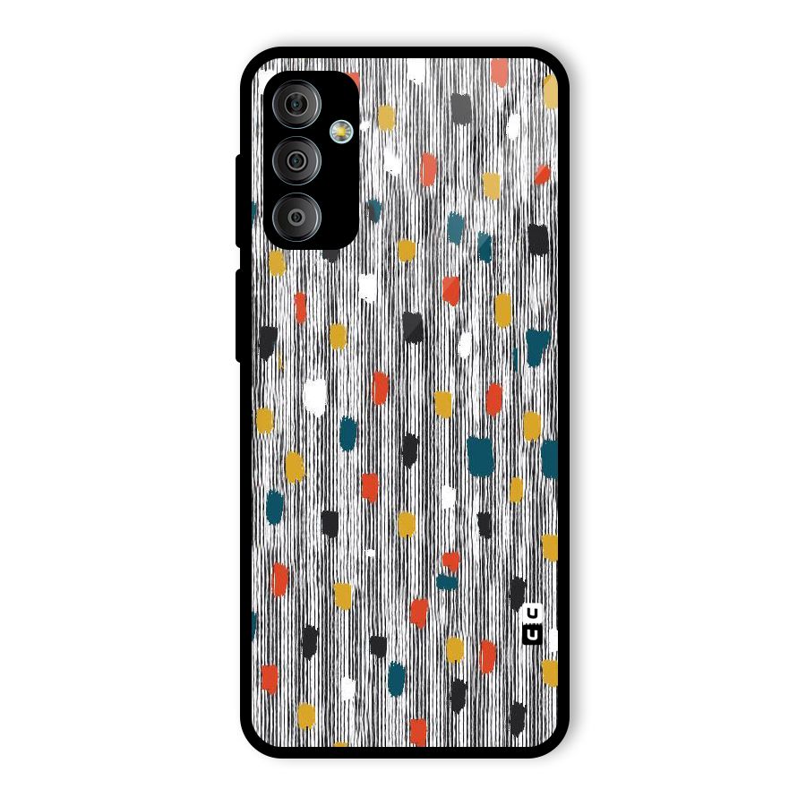 Single Paint Pattern Glass Back Case for Galaxy F23