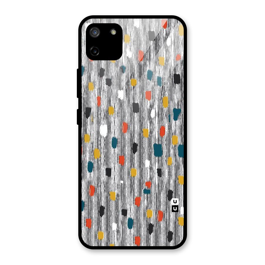Single Paint Pattern Glass Back Case for Realme C11