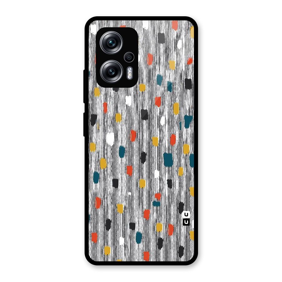 Single Paint Pattern Glass Back Case for Redmi K50i