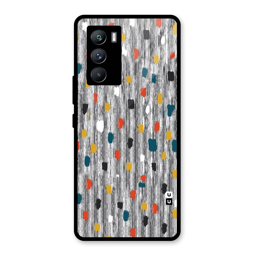 Single Paint Pattern Glass Back Case for Vivo iQOO 9 SE