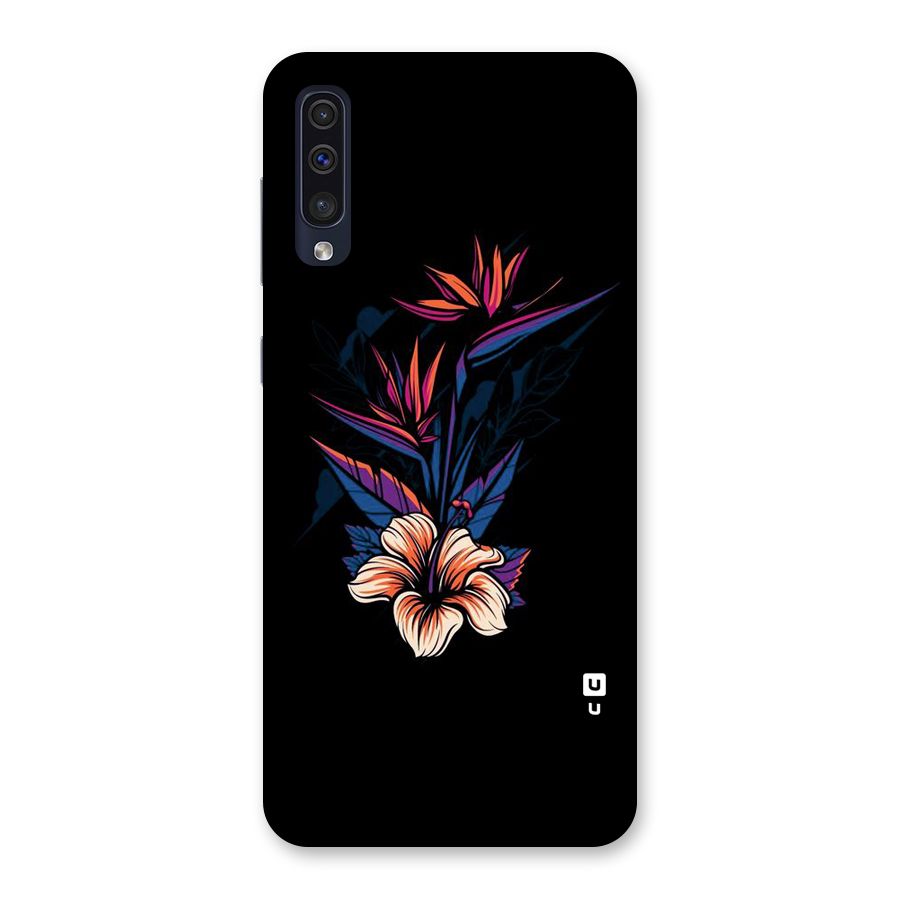 Single Painted Flower Back Case for Galaxy A50s