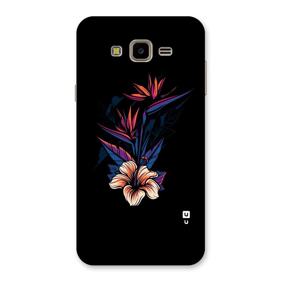 Single Painted Flower Back Case for Galaxy J7 Nxt