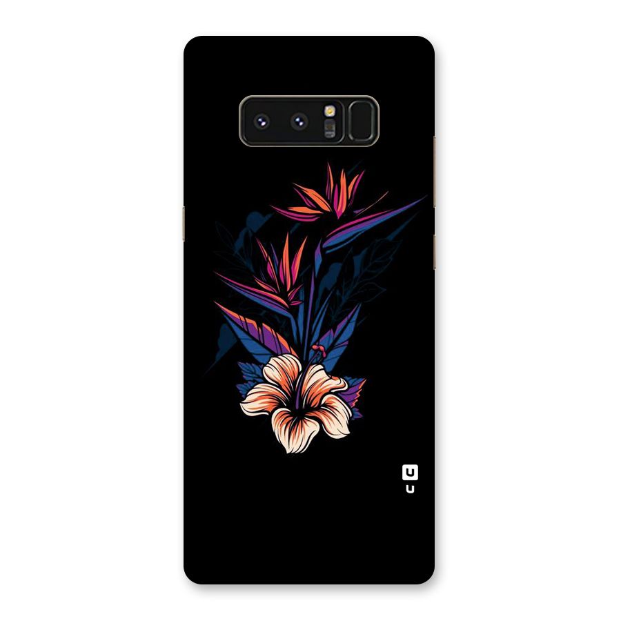 Single Painted Flower Back Case for Galaxy Note 8